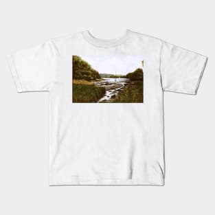 CREEK OFF THE RIVER DART, DITTIDHAM, DEVON Kids T-Shirt